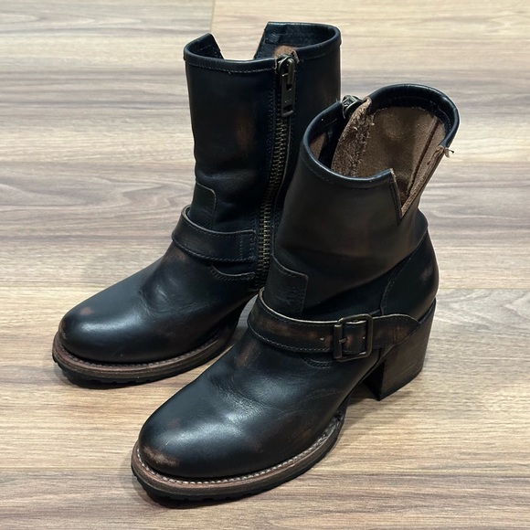 Freebird Carlito Boot in Distressed Black Leather Size 8 - Picture 3 of 16